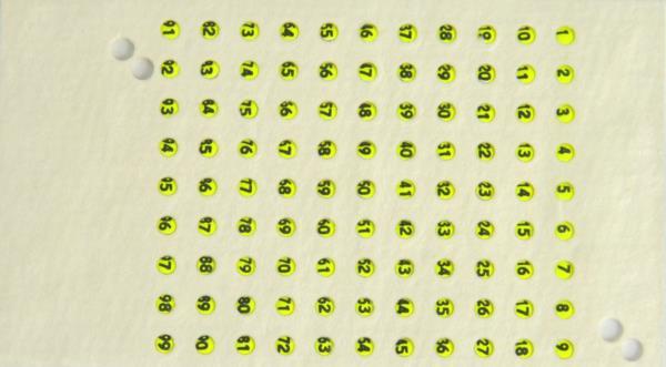 Numere pentru matci culoarea galbena, din Cehia