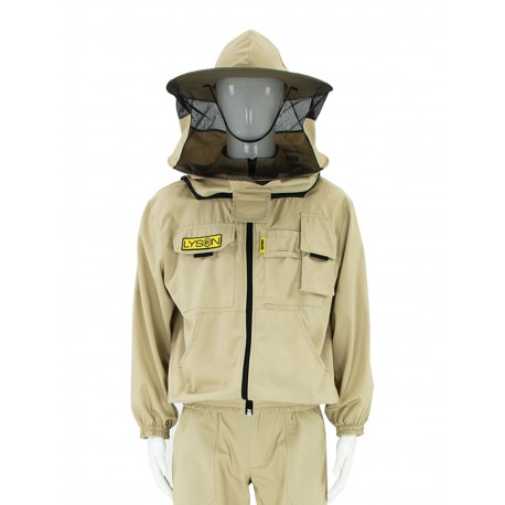 Куртка пчеловода с замком с лицевой сеткой CLASSIC Line