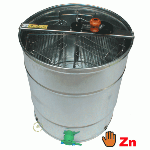 Centrifuga manuala cu 4 casete pe rame Dadant,  zincata